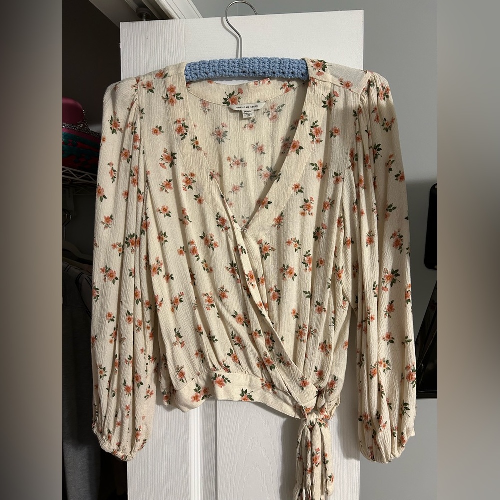 Floral Tie shirt